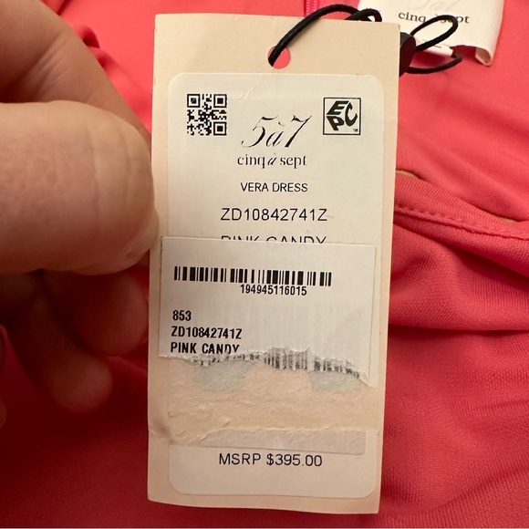 NWT cinq à sept Vera Dress in Pink Candy size M - Picture 4 of 13